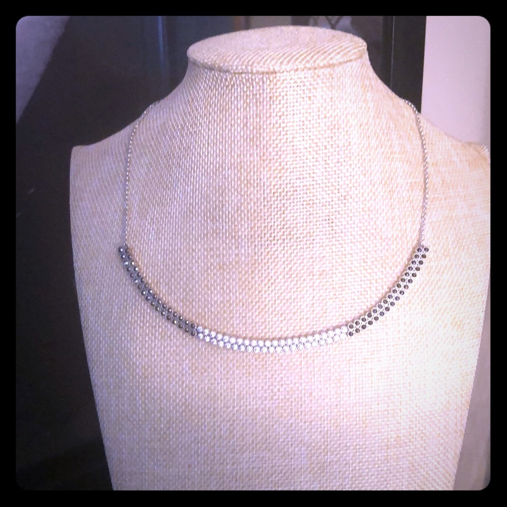925 White Gold Necklace 18”